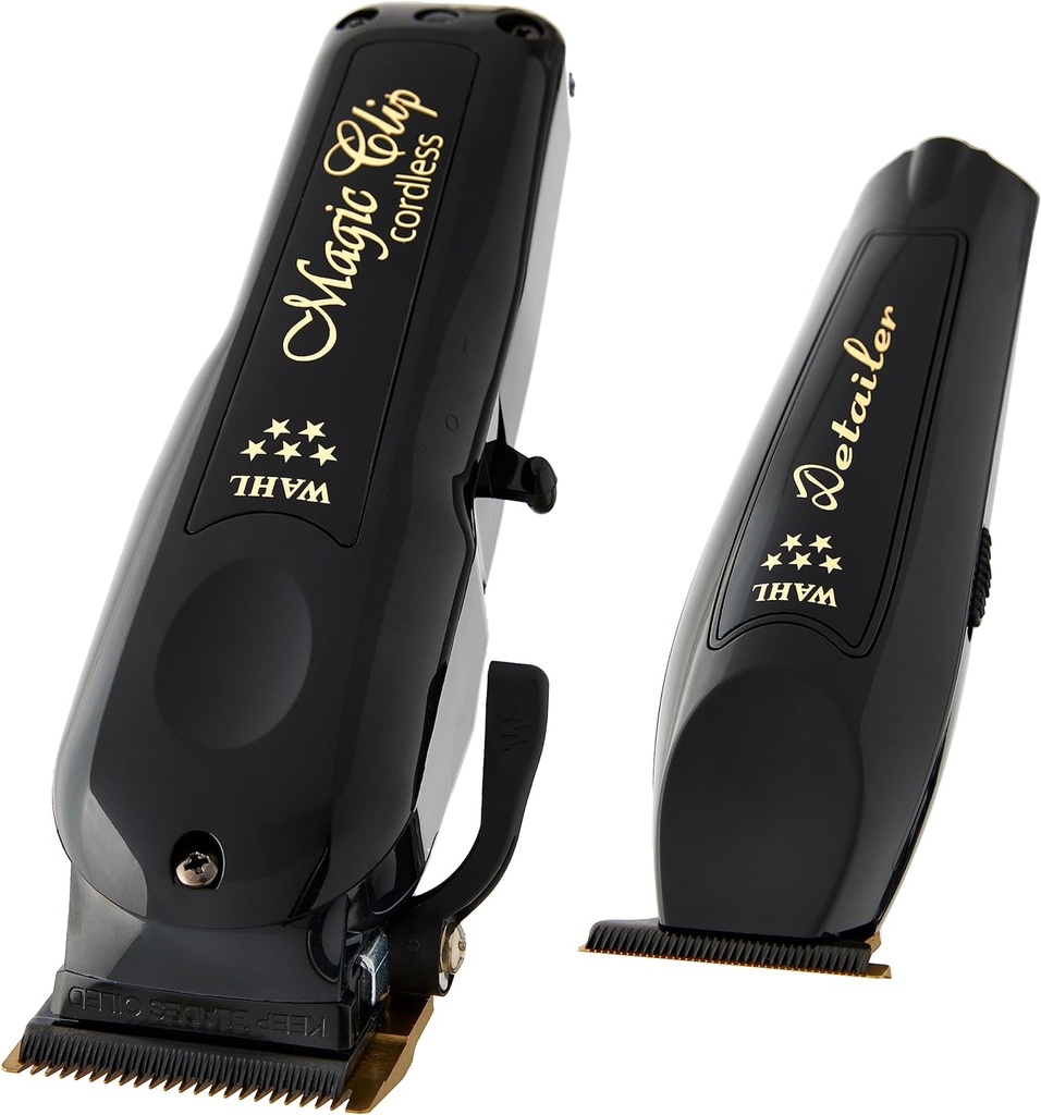 Combo Wahl Black Barber (Magic Clip + Detailer) Inalámbrico